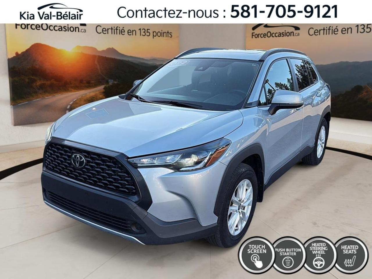Used 2022 Toyota Corolla Cross LE *AWD *A/C *CARPLAY *SIEGES/VOLANT CHAUFF *BOUTON POUSSOIR for sale in Québec, QC