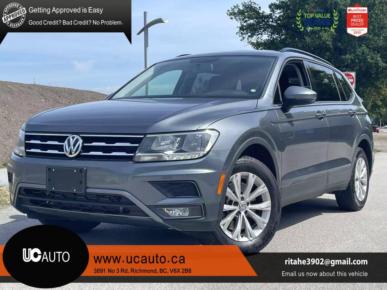 Used 2018 Volkswagen Tiguan AUTO/ NO ACCIDENT/ BC LOCAL for sale in Richmond, BC