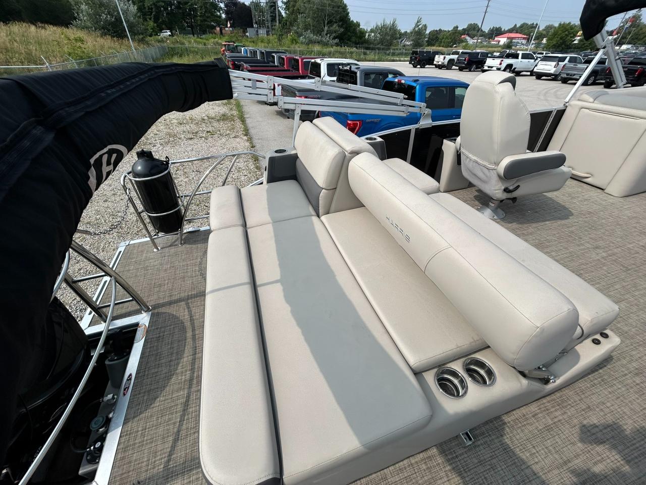 2021 Harris Cruiser 230 Pontoon Mercury 150 Outboard Tritoon | One Owner | Only 110 Hours! Photo