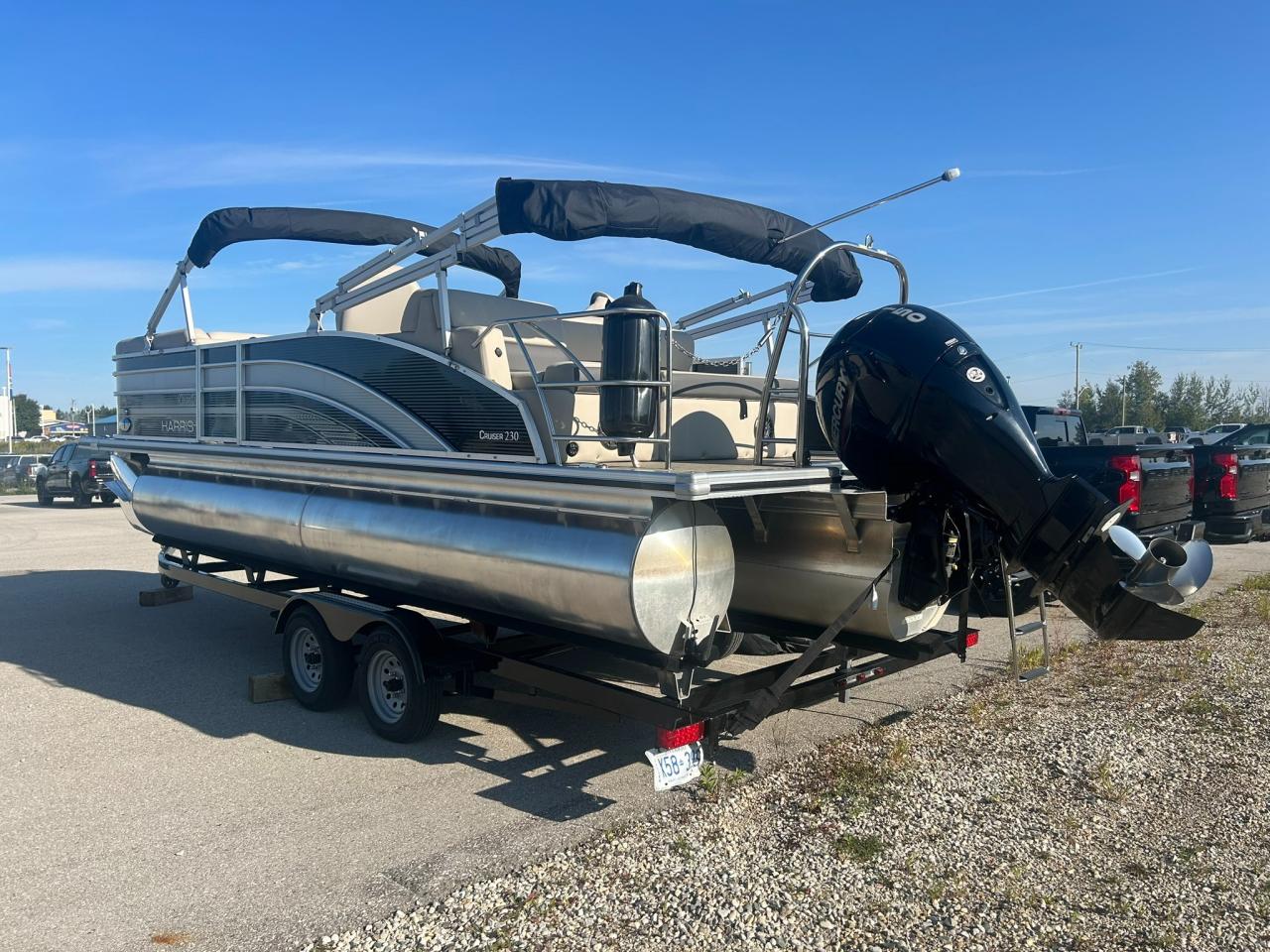 2021 Harris Cruiser 230 Pontoon Mercury 150 Outboard Tritoon | One Owner | Only 110 Hours! Photo