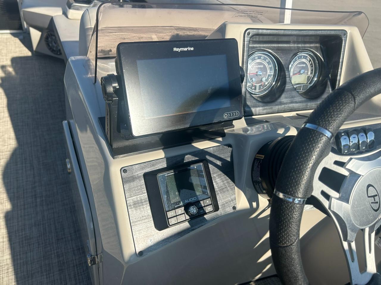 2021 Harris Cruiser 230 Pontoon Mercury 150 Outboard Tritoon | One Owner | Only 110 Hours! Photo