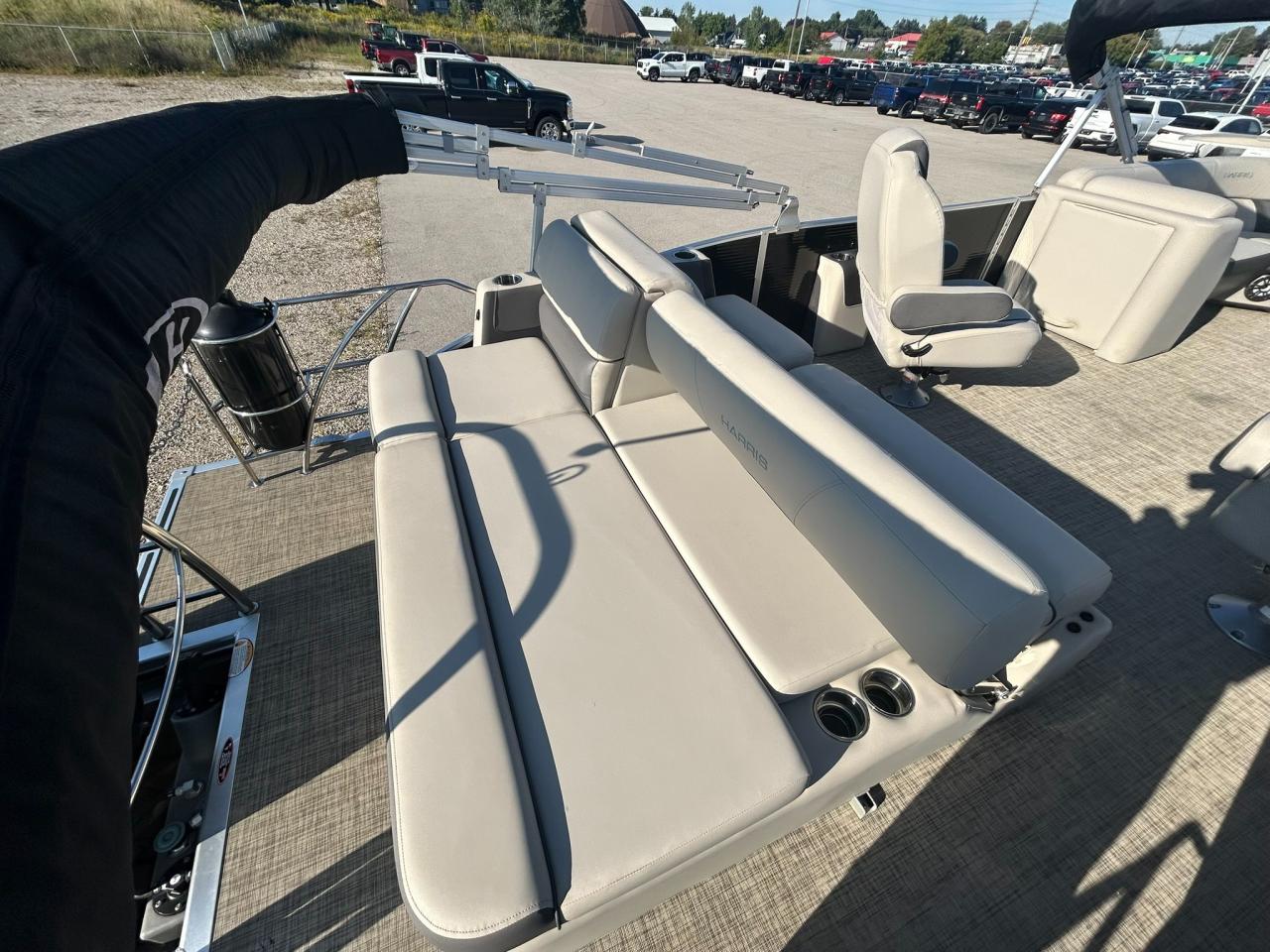 2021 Harris Cruiser 230 Pontoon Mercury 150 Outboard Tritoon | One Owner | Only 110 Hours! Photo