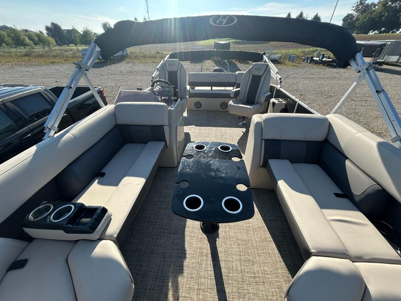2021 Harris Cruiser 230 Pontoon Mercury 150 Outboard Tritoon | One Owner | Only 110 Hours! Photo