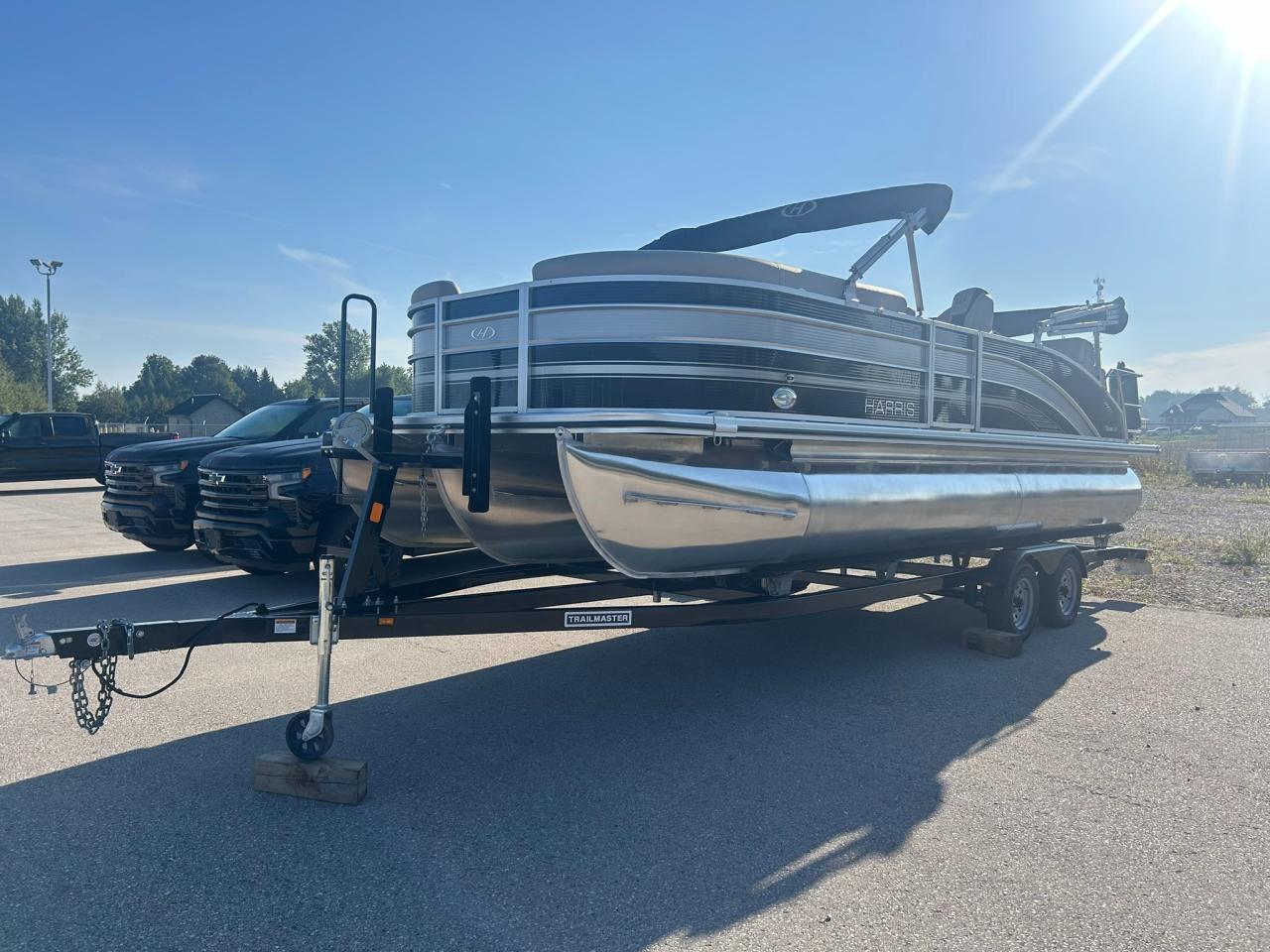 2021 Harris Cruiser 230 Pontoon Mercury 150 Outboard Tritoon | One Owner | Only 110 Hours! Photo