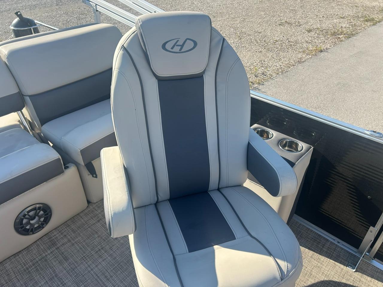 2021 Harris Cruiser 230 Pontoon Mercury 150 Outboard Tritoon | One Owner | Only 110 Hours! Photo