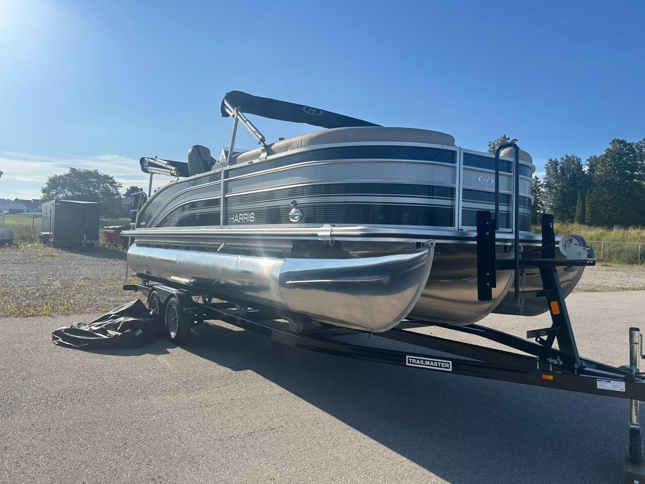 2021 Harris Cruiser 230 Pontoon Mercury 150 Outboard Tritoon | One Owner | Only 110 Hours! Photo