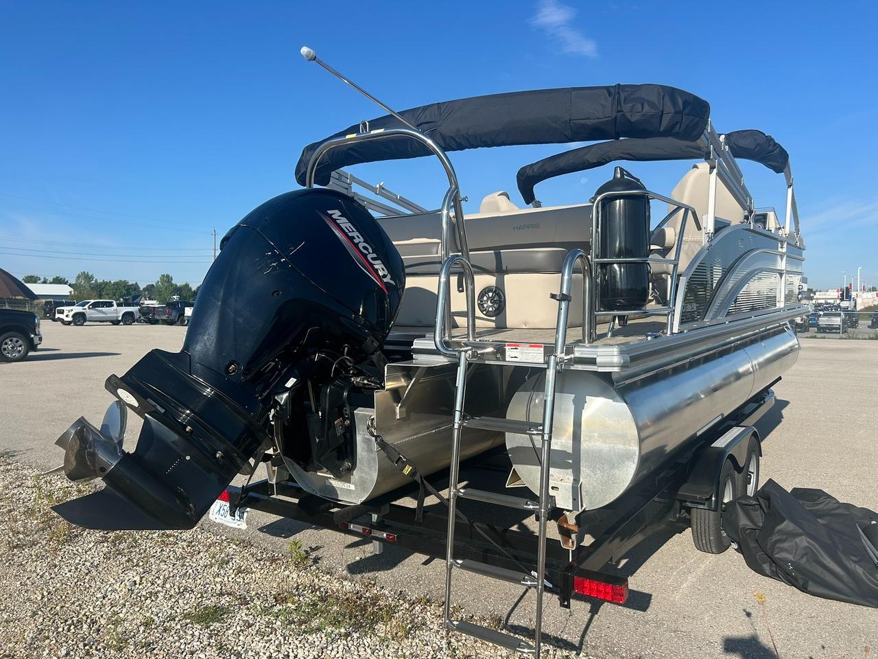 2021 Harris Cruiser 230 Pontoon Mercury 150 Outboard Tritoon | One Owner | Only 110 Hours! Photo