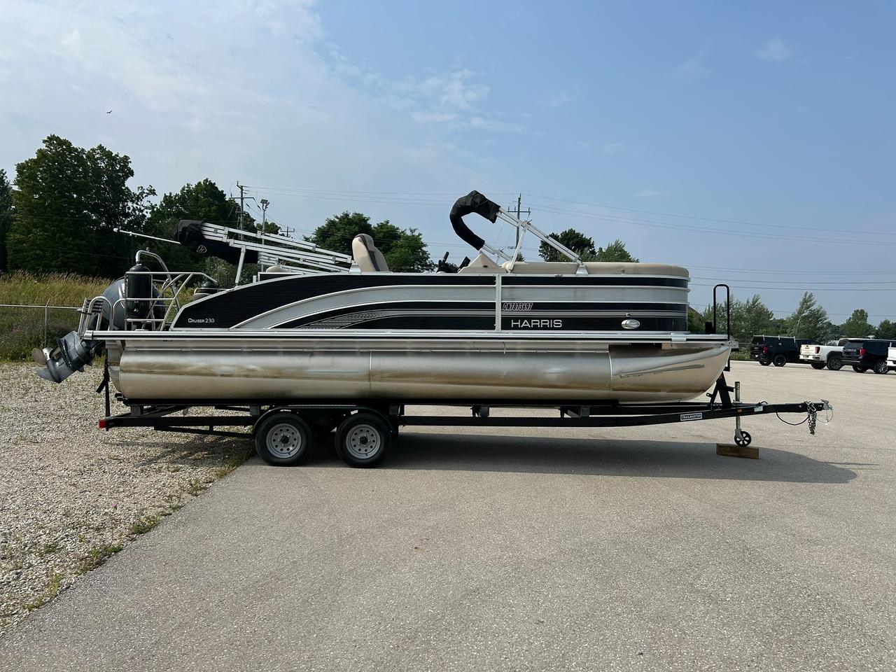 2021 Harris Cruiser 230 Pontoon Mercury 150 Outboard Tritoon | One Owner | Only 110 Hours! Photo