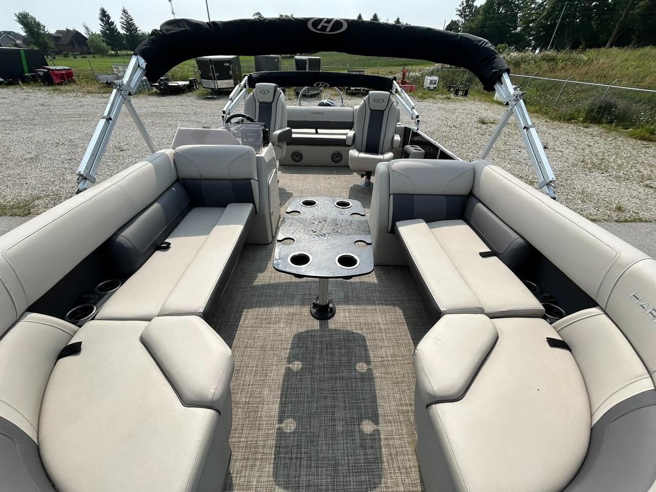 2021 Harris Cruiser 230 Pontoon Mercury 150 Outboard Tritoon | One Owner | Only 110 Hours! Photo
