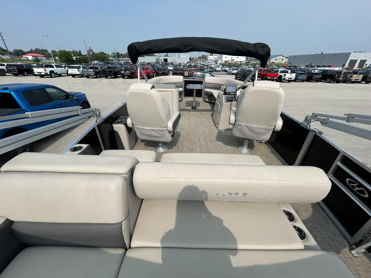 2021 Harris Cruiser 230 Pontoon Mercury 150 Outboard Tritoon | One Owner | Only 110 Hours! Photo