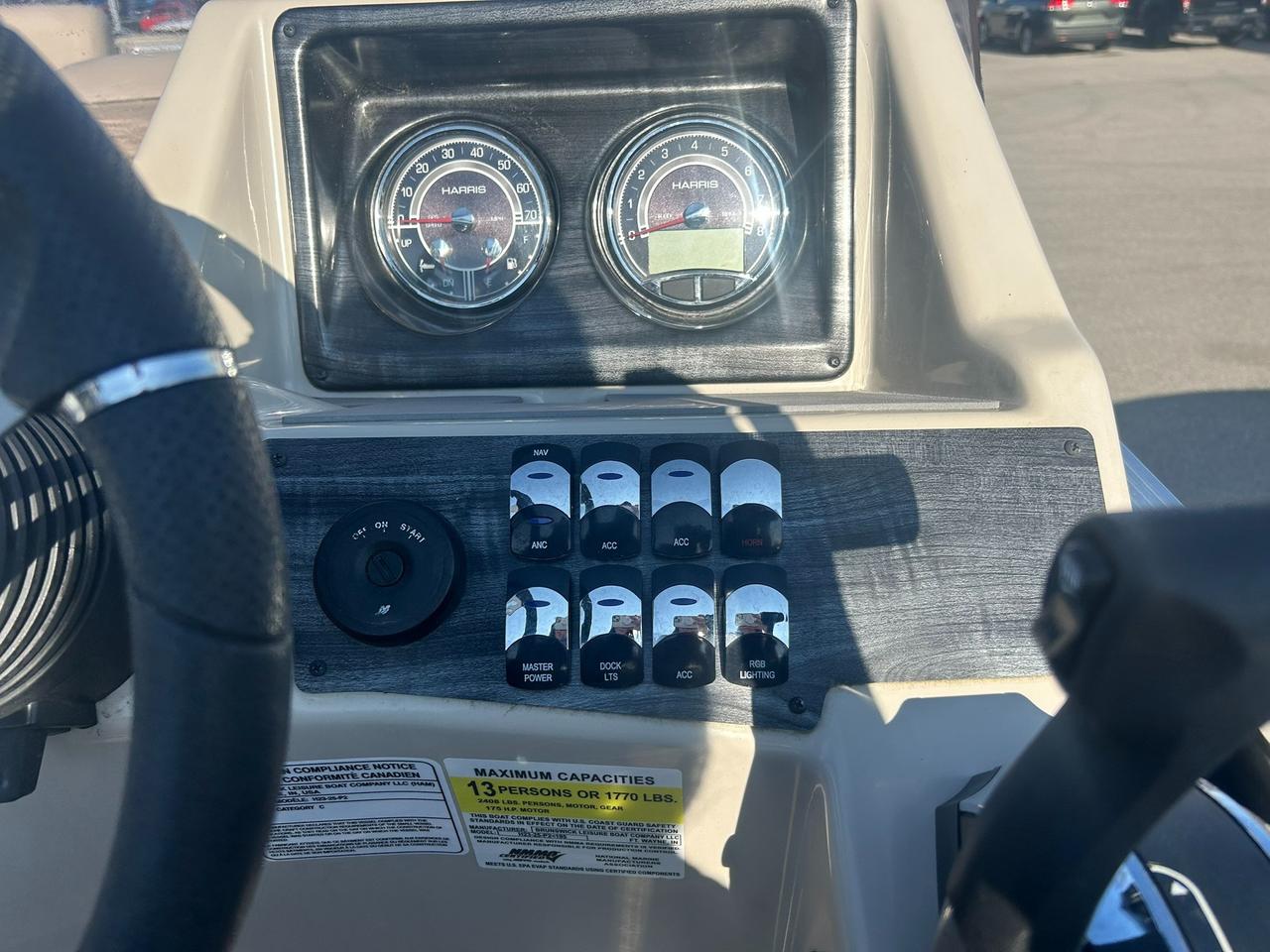 2021 Harris Cruiser 230 Pontoon Mercury 150 Outboard Tritoon | One Owner | Only 110 Hours! Photo