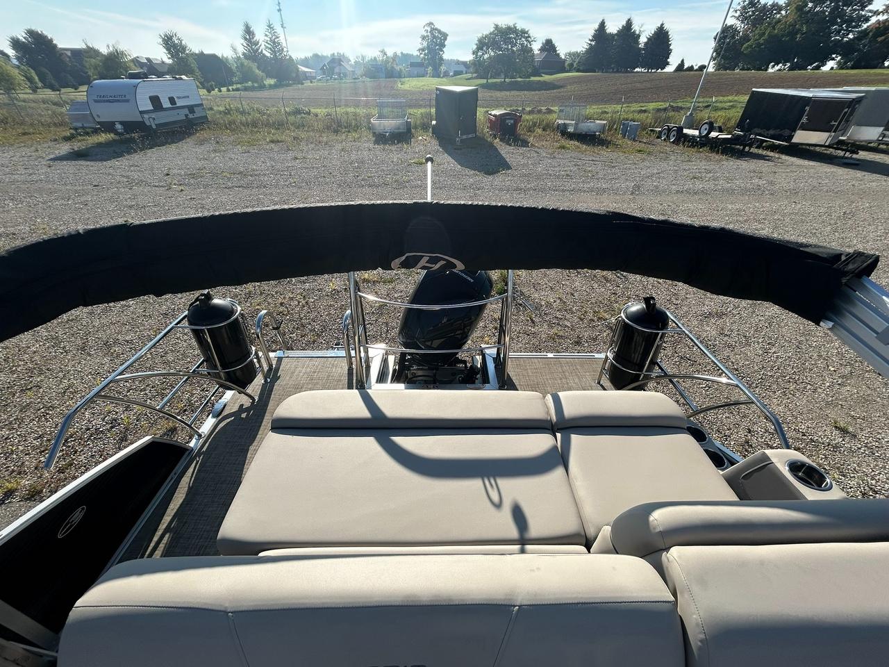 2021 Harris Cruiser 230 Pontoon Mercury 150 Outboard Tritoon | One Owner | Only 110 Hours! Photo