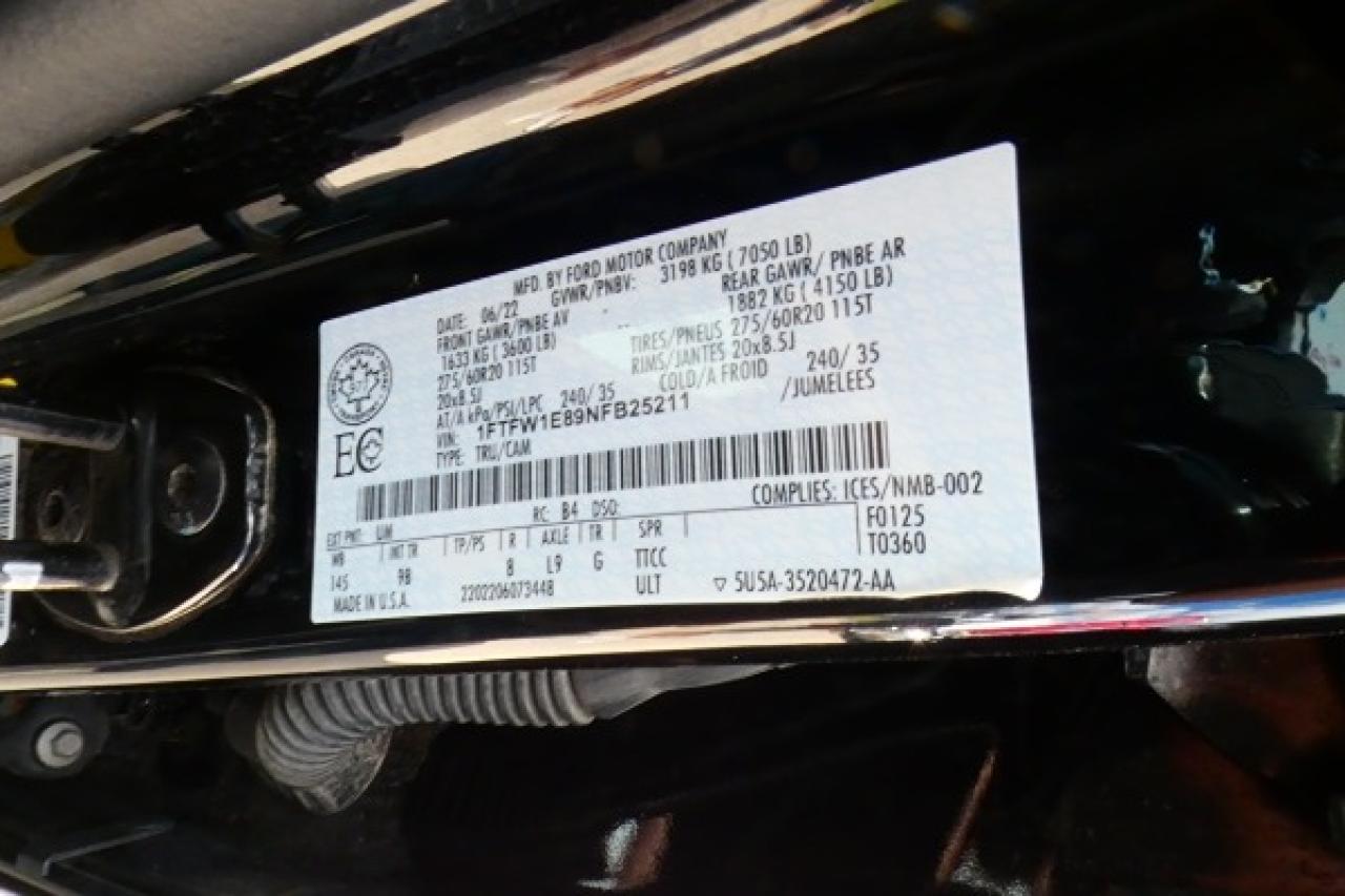 2022 Ford F-150 Platinum ecoboost w/H&C L pano S/R, NAV, BUC, PRB - Photo #25