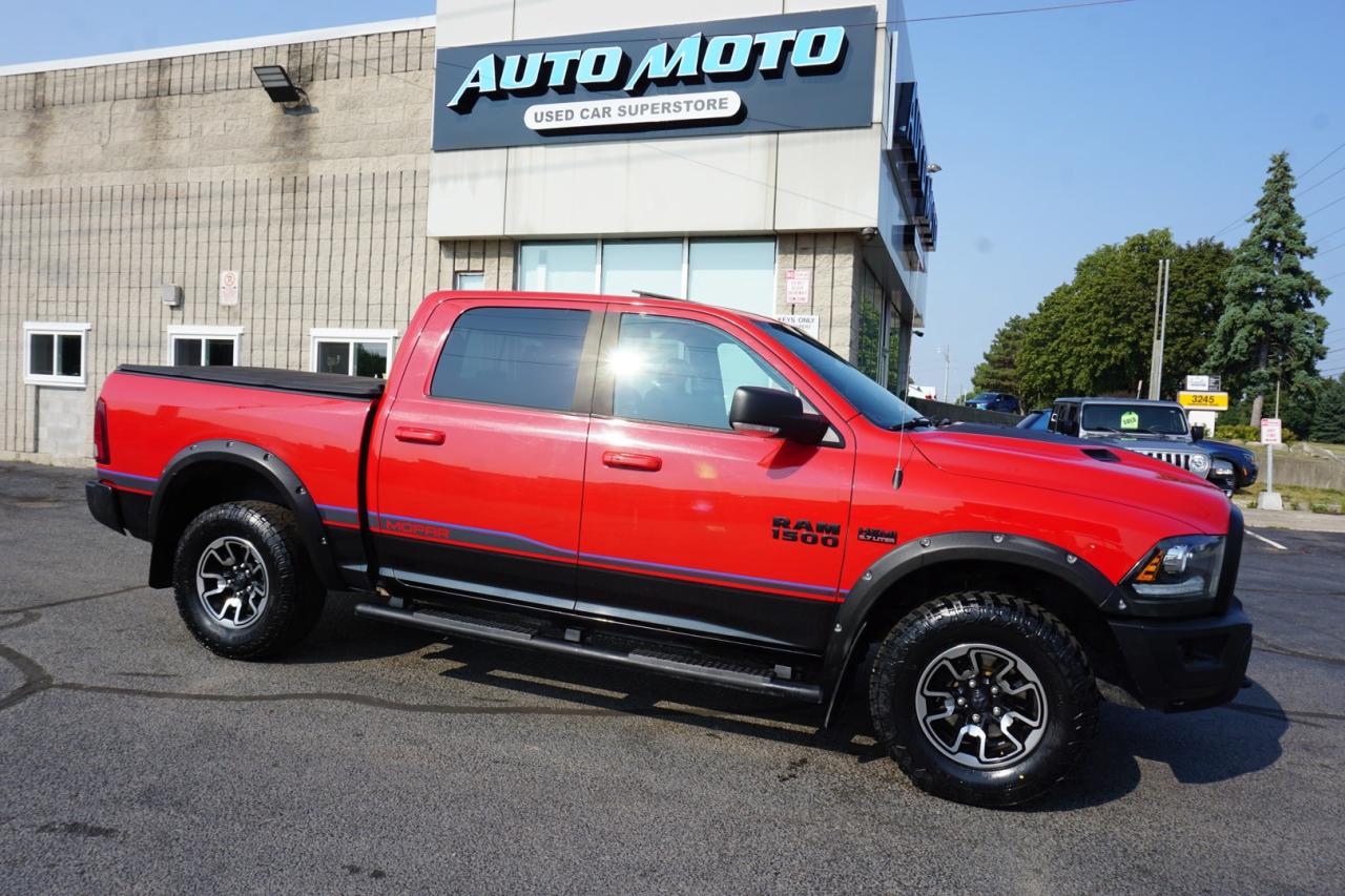 Used 2016 RAM 1500 REBEL V8 HEMI CREW 4WD CERTIFIED *ACCIDENT FREE* CAMERA NAV BLUETOOTH LEATHER HEATED SEATS SUNROOF CRUISE ALLOYS for sale in Burlington, ON