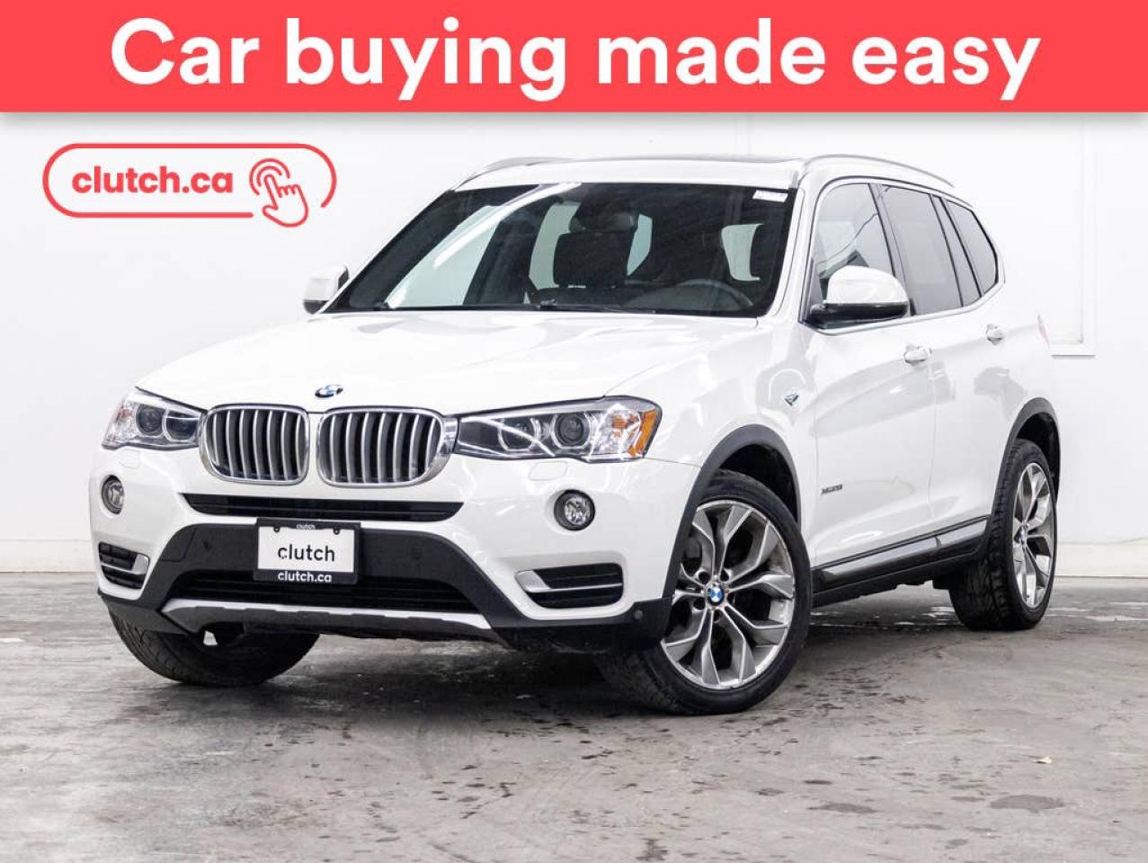 Used 2017 BMW X3 xDrive28i AWD w/ Heated Front Seats, Bluetooth, Rearview Cam for sale in Toronto, ON