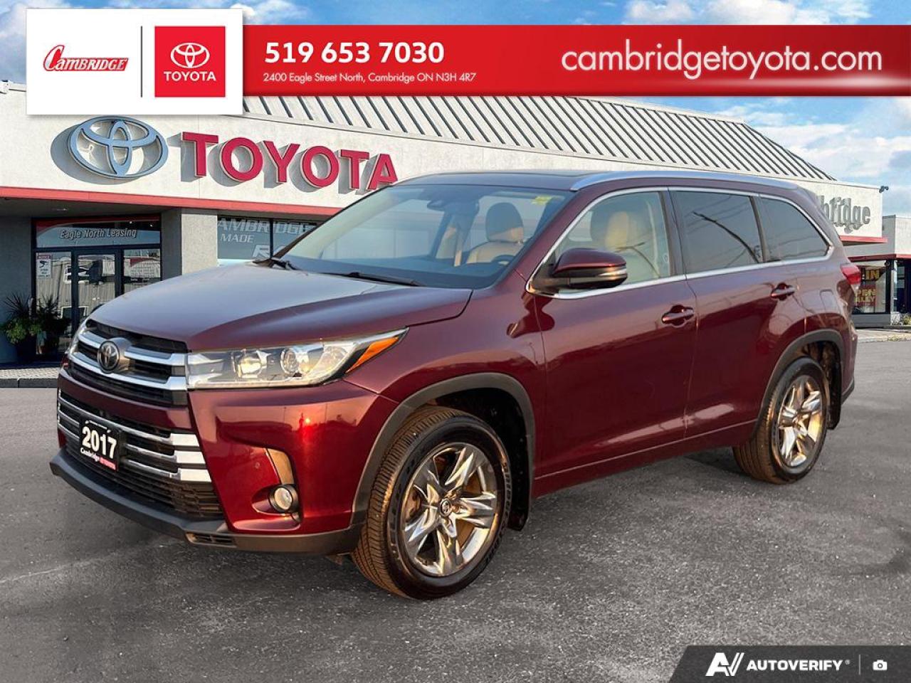 Used 2017 Toyota Highlander LIMITED for sale in Cambridge, ON