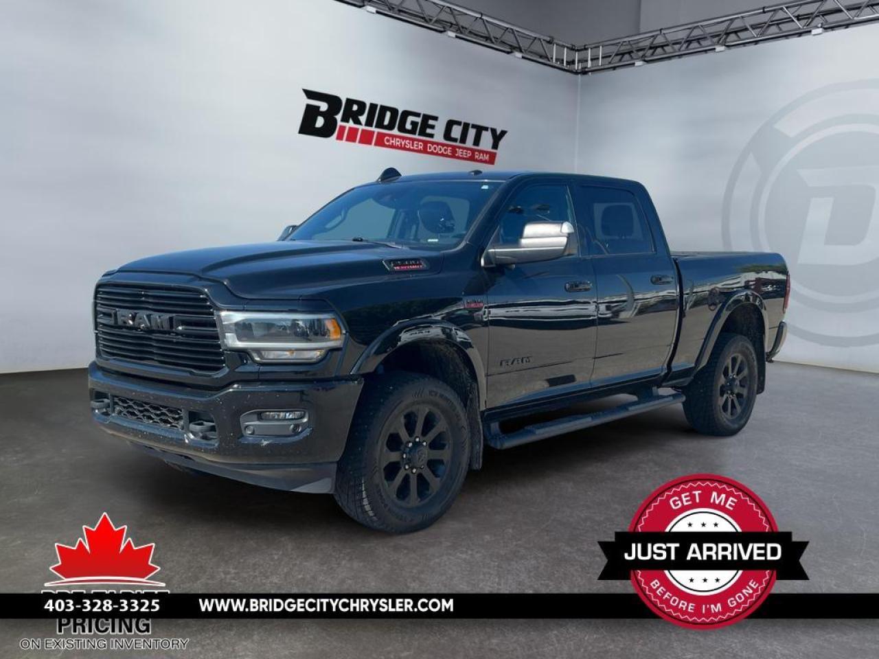 Used 2019 RAM 2500 Laramie 6.4L Hemi - Leather - Black Appearance Pkg - Sunroof - 12 Screen - Off-Road Pkg - Box Liner - Towing Tech Pkg - Alpine Sound for sale in Lethbridge, AB