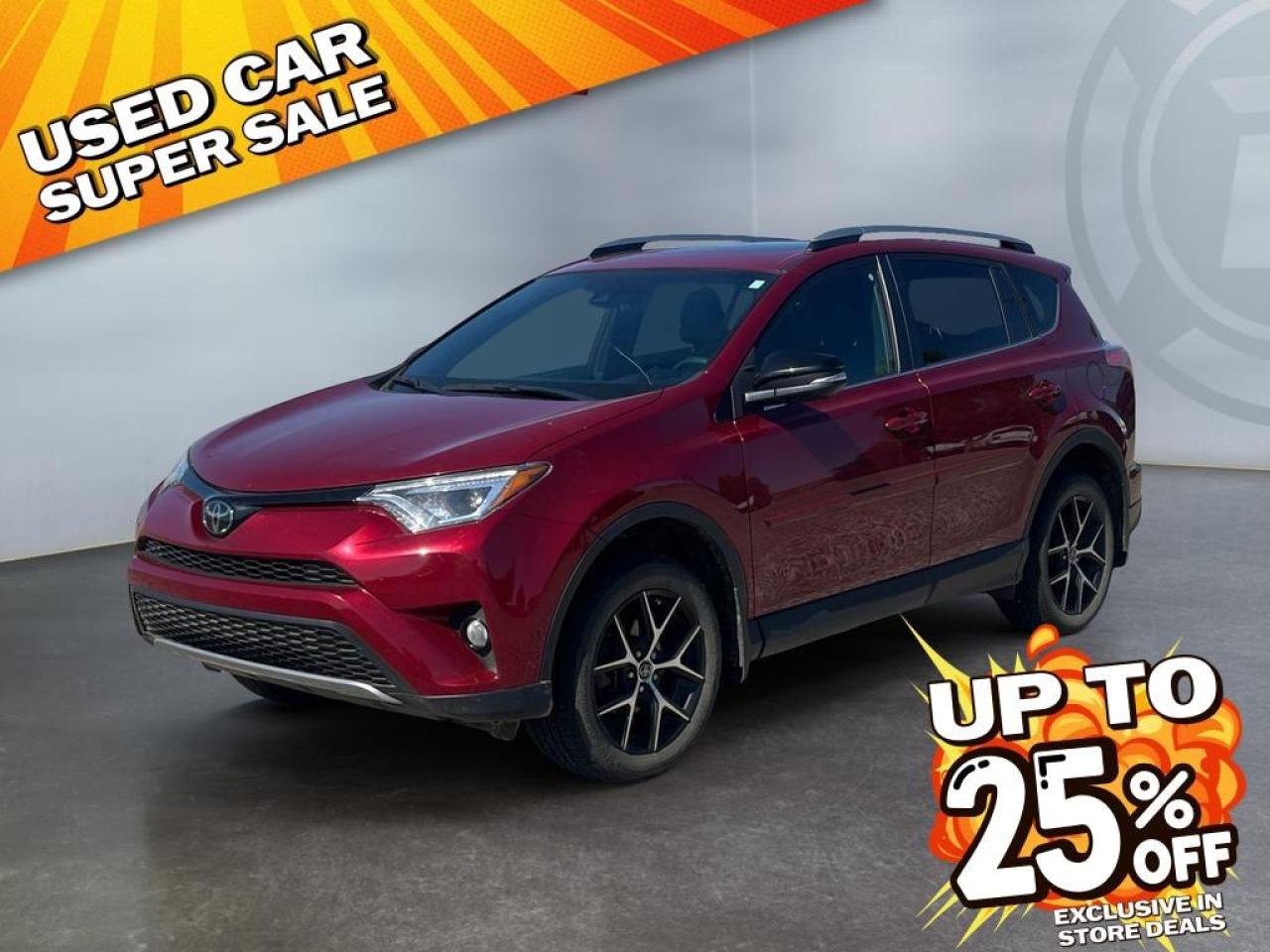 Used 2018 Toyota RAV4 SE AWD - Sunroof - Navigation - Leather - Power Tailgate - Heated Seats & Steering Wheel - Blind Spot Monitoring for sale in Lethbridge, AB
