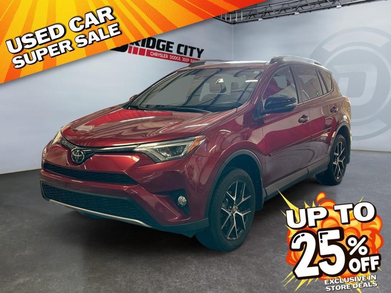 Used 2018 Toyota RAV4 SE AWD - Sunroof - Navigation - Leather - Power Tailgate - Heated Seats & Steering Wheel - Blind Spot Monitoring for sale in Lethbridge, AB