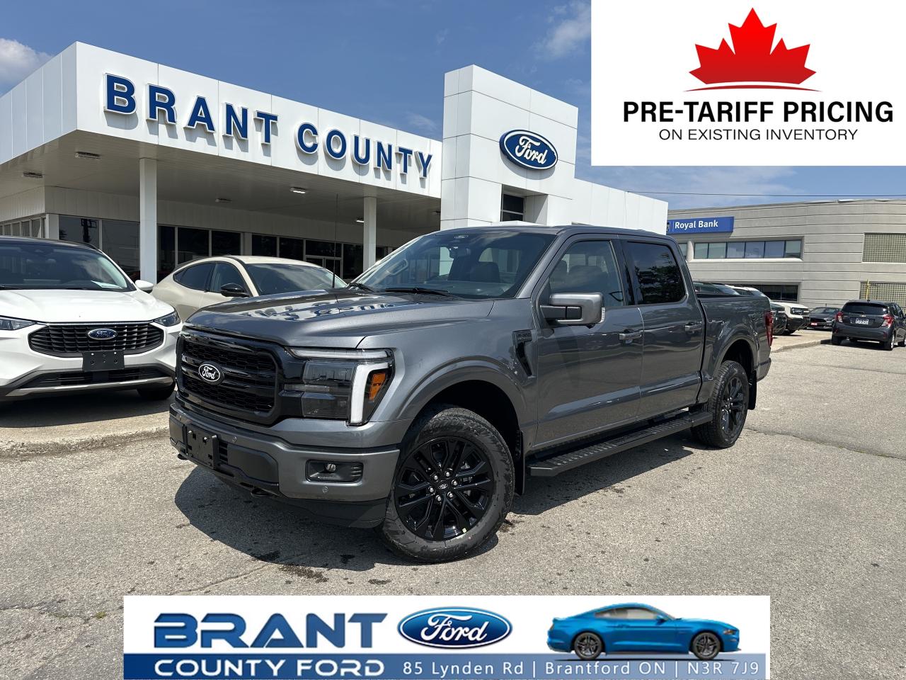 New 2025 Ford F-150 LARIAT 5.0L V8 | MOONROOF | BLACK PACK | for sale in Brantford, ON