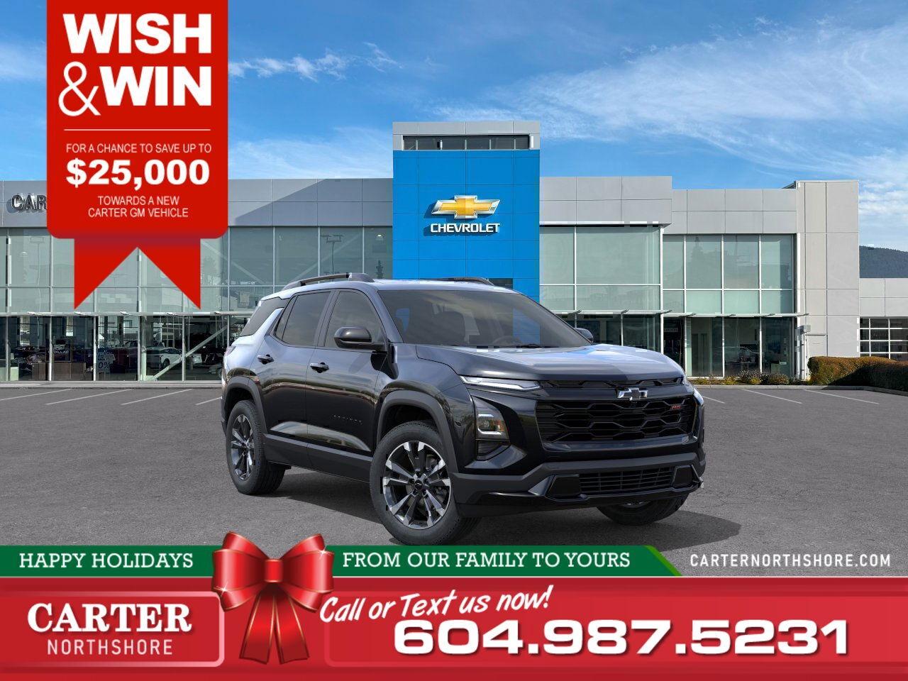 New 2026 Chevrolet Equinox RS AWD | WISH & WIN - SAVE UP TO $25,000! for sale in North Vancouver, BC
