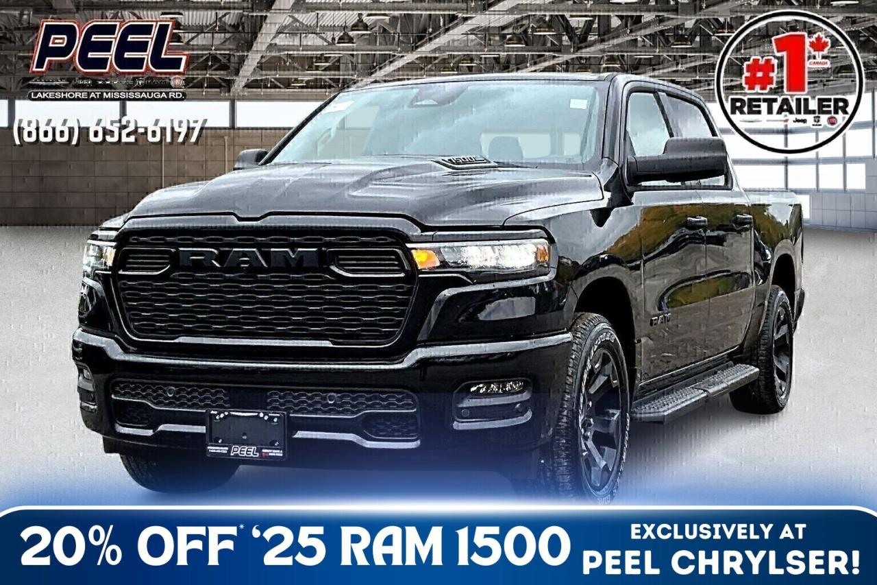 *Please note that model year of this Ram 1500 is 2025 and not 2026 as shown due to a system error. Incentives(s) and Rebate(s) are based on MSRP of a 2025 Ram 1500 Tradesman. Please contact a Peel Chrysler sales representative for any questions or inquiries. Engage & Explore with Peel Chrysler, Canadas #1 Stellantis FCA Retailer, 9 years in a row! Whether youre inquiring about our latest offers and specials on New or Used Cars, Trucks, SUVS, or seeking guidance, 1-866-652-6197 connects you directly. Dive deeper online or connect with our team to navigate your automotive journey seamlessly. WE TAKE ALL TRADES & CREDIT. WE SHIP ANYWHERE IN CANADA! OUR TEAM IS READY TO SERVE YOU 7 DAYS! *FREE CarFax (click the link above to check it out at no cost to you!)* Peel Chrysler Dodge Jeep Ram Fiat A Trusted Destination: Based in Mississauga, Port Credit, Ontario, we proudly serve customers from all corners of Ontario and Canada including Toronto, Oakville, North York, Richmond Hill, Ajax, Hamilton, Niagara Falls, Brampton, Thornhill, Scarborough, Vaughan, London, Windsor, Cambridge, Kitchener, Waterloo, Brantford, Sarnia, Pickering, Huntsville, Milton, Woodbridge, Maple, Aurora, Newmarket, Orangeville, Georgetown, Stouffville, Markham, Engage & Explore with Peel Chrysler, Canadas #1 Stellantis FCA Retailer, 9 years in a row! Whether youre inquiring about our latest offers and specials on New or Used Cars, Trucks, SUVS, or seeking guidance, 1-866-652-6197 connects you directly. Dive deeper online or connect with our team to navigate your automotive journey seamlessly. WE TAKE ALL TRADES & CREDIT. WE SHIP ANYWHERE IN CANADA! OUR TEAM IS READY TO SERVE YOU 7 DAYS! *FREE CarFax (click the link above to check it out at no cost to you!)* Peel Chrysler A Trusted Destination: Based in Mississauga, Port Credit, Ontario, we proudly serve customers from all corners of Ontario and Canada including Toronto, Oakville, North York, Richmond Hill, Ajax, Hamilton, Niagara Falls, Brampton, Thornhill, Scarborough, Vaughan, London, Windsor, Cambridge, Kitchener, Waterloo, Brantford, Sarnia, Pickering, Huntsville, Milton, Woodbridge, Maple, Aurora, Newmarket, Orangeville, Georgetown, Stouffville, Markham,