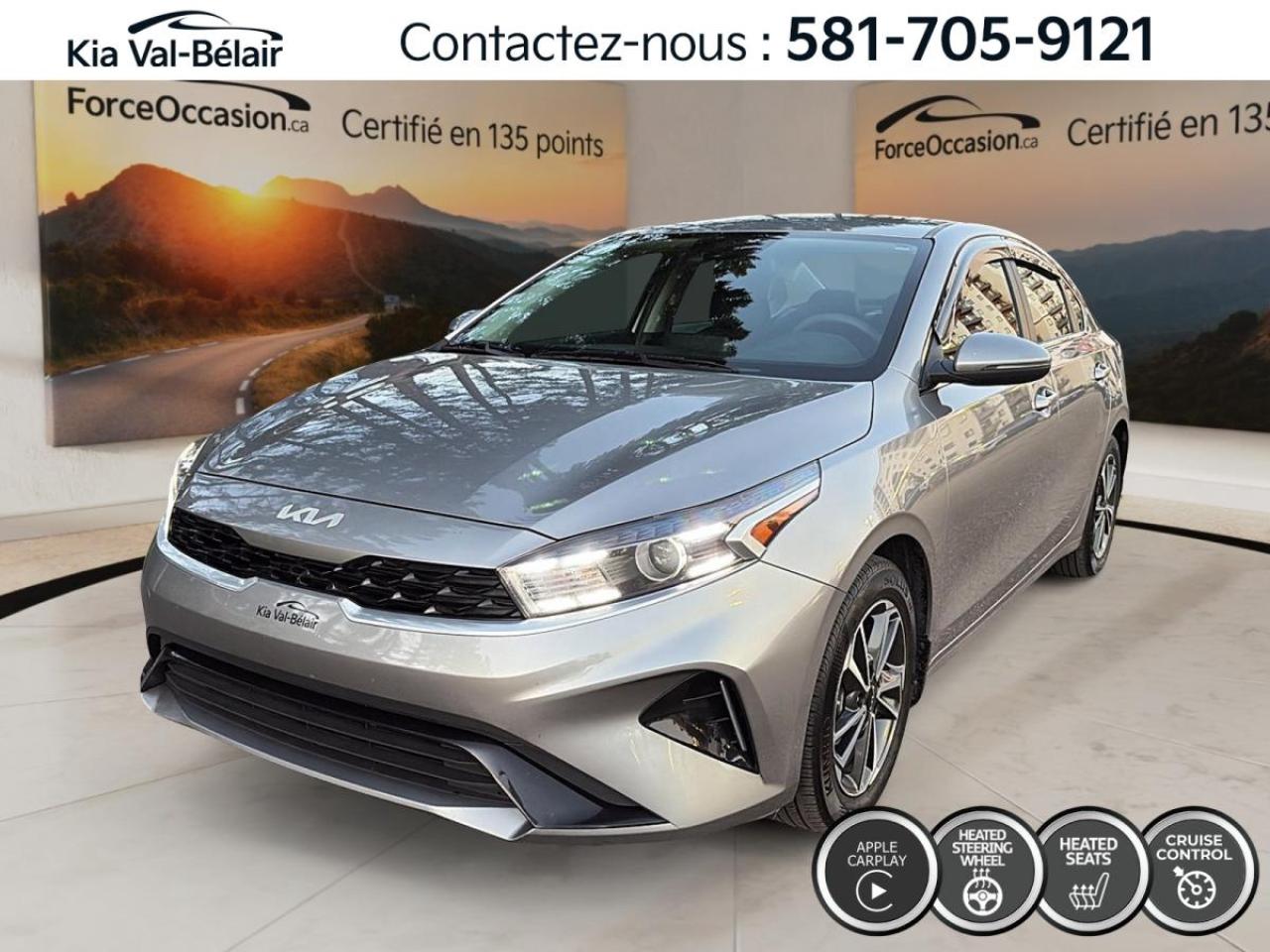 Used 2023 Kia Forte EX *CRUISE *CAMERA *CARPLAY *SIEGES CHAUFF *A/C for sale in Québec, QC