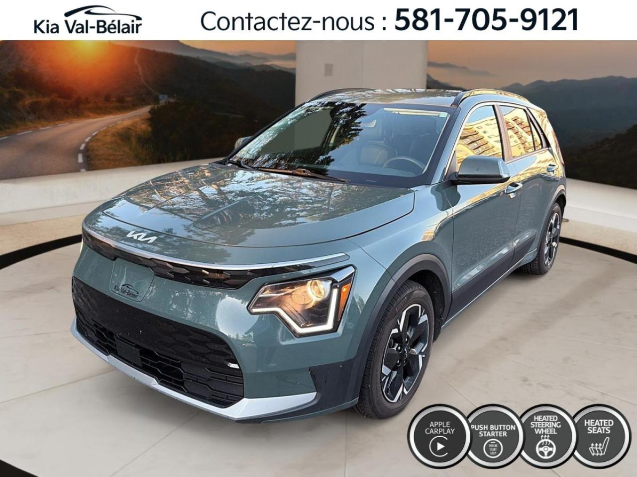 Used 2023 Kia NIRO EV PREMIUM *EV *CRUISE *CAMERA *CARPLAY *SIÈGES CHAUFF for sale in Québec, QC