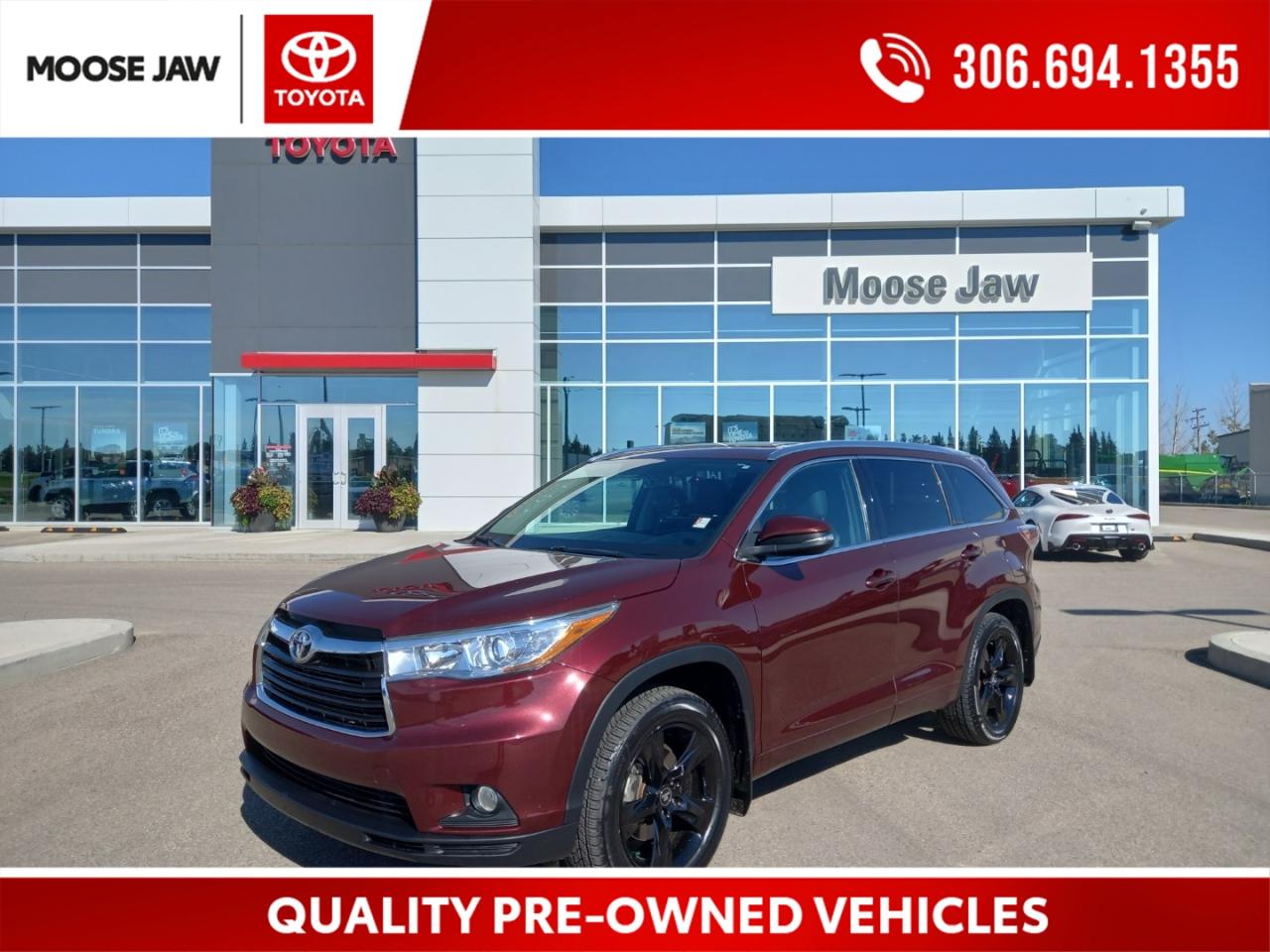Used 2014 Toyota Highlander local trade, only 134,987 kms, Premium comfort meets family versatility. The 2014 Highlander Limited seats seven in style, with refined features, advanced safety, and Toyota’s legendary reliability for sale in Moose Jaw, SK