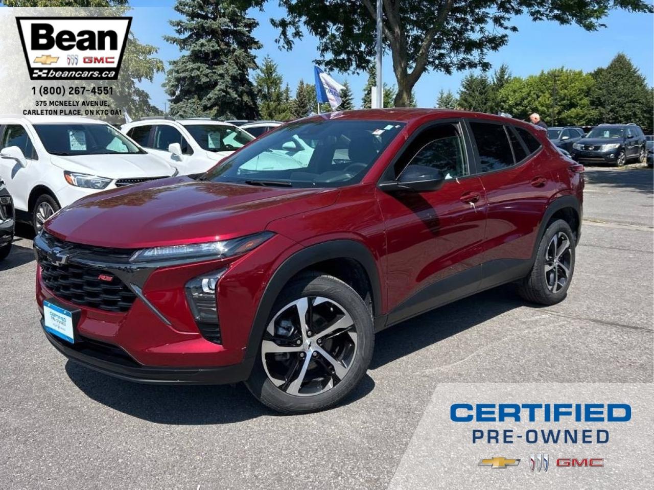 Used 2024 Chevrolet Trax 1.2L TURBO, 1RS FWD, HEATED FRONT SEATS, HEATED LEATHER WRAPPED SQUARE BOTTOMED STEERING WHEEL, WIRELESS CARPLAY/ANDROID AUTO, SAFETY PACKAGE, 18