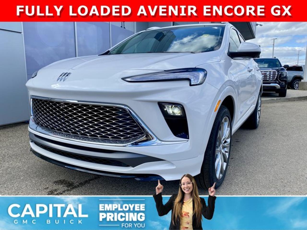 This 2026 ENCORE GX AVENIR is the definition of a luxury AWD SUV. With options like Avenir Technology & Convenience Packages, MASSIVE 11 diagonal HD color touchscreen, 360 Cam, Adaptive Cruise Control, Heated Seats, Heated Steering, Power Panoramic Sunroof, Rear Streaming Mirror, Back-Up Camera, Driver Confidence Package (All the safety features) and so much more... CALL NOWAsk for the Internet Department for more information or book your test drive today! Text 507-585-4395 for fast answers at your fingertips!AMVIC Licensed Dealer - Licence Number B1044900