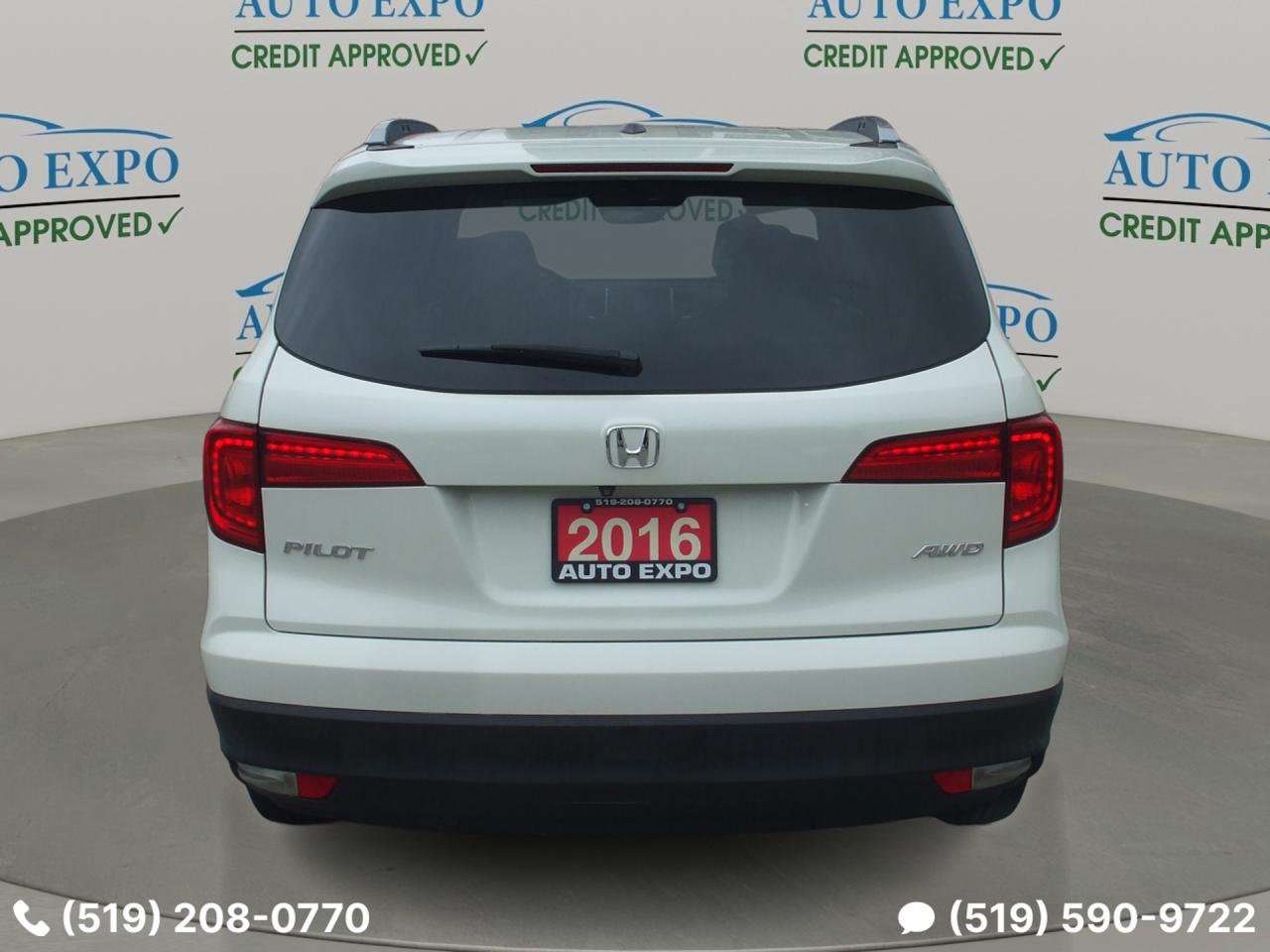 2016 Honda Pilot EX-L,AWD,7 Passengers,Bluetooth,DVD,Certified,Fogs Photo3