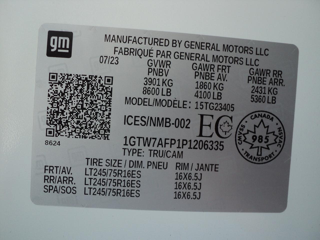 2023 GMC Savana Cargo Van 2500 RWD 4.3L6cylGas 135"WB BackUpCam Photo