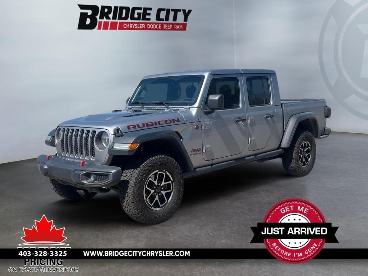 Used 2020 Jeep Gladiator Rubicon 6 Speed Manual - Heated Seats & Steering Wheel - Alpine Sound - Navigation - Hard Top - LED Lights - Trail Rated 4x4 for sale in Lethbridge, AB
