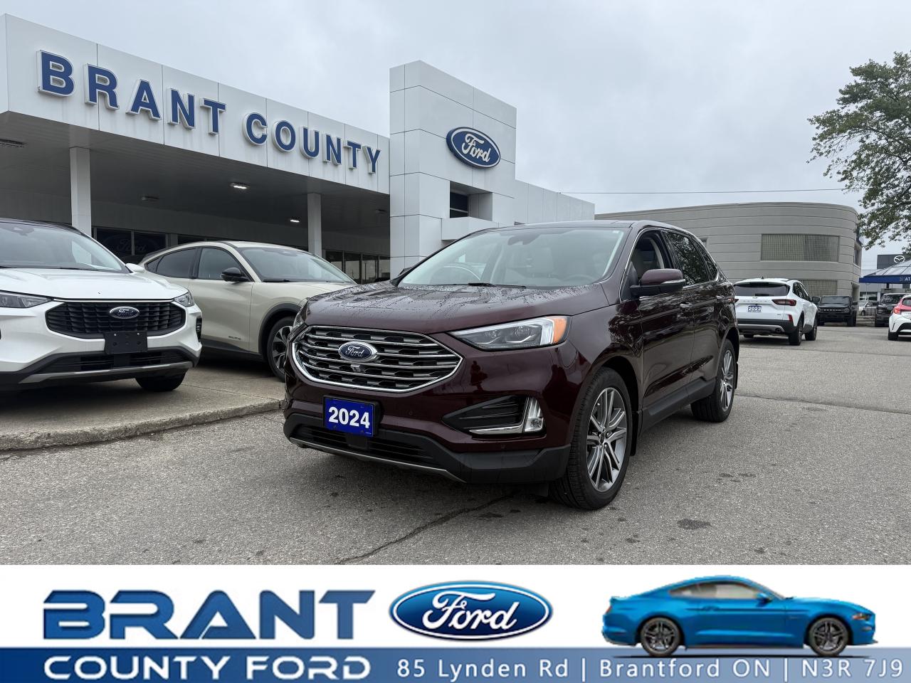 Used 2024 Ford Edge TITANIUM | PANO ROOF | AWD | TRAILER TOW for sale in Brantford, ON