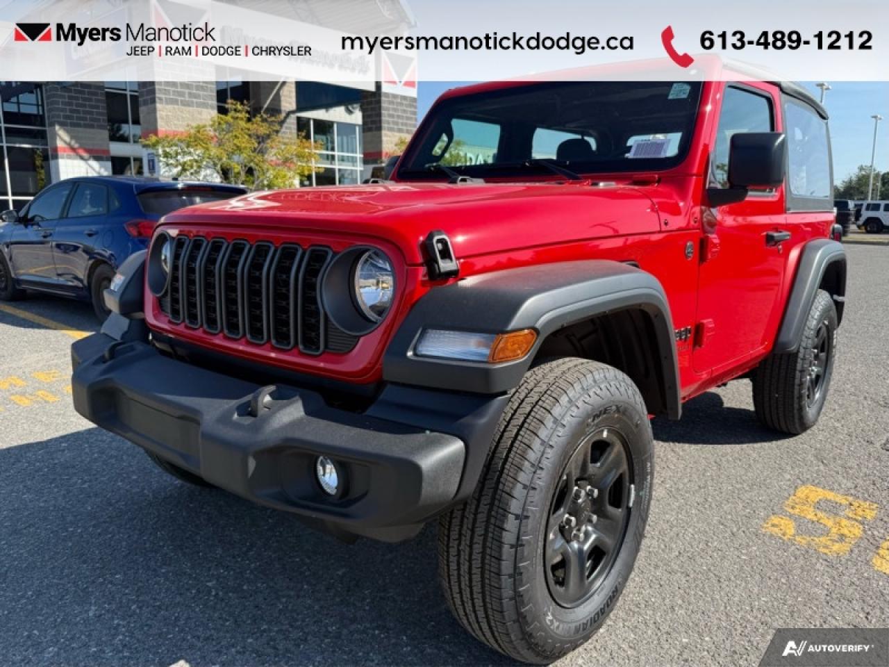 New 2025 Jeep Wrangler Sport  - Mobile Hotspot -  Proximity Key for sale in Ottawa, ON
