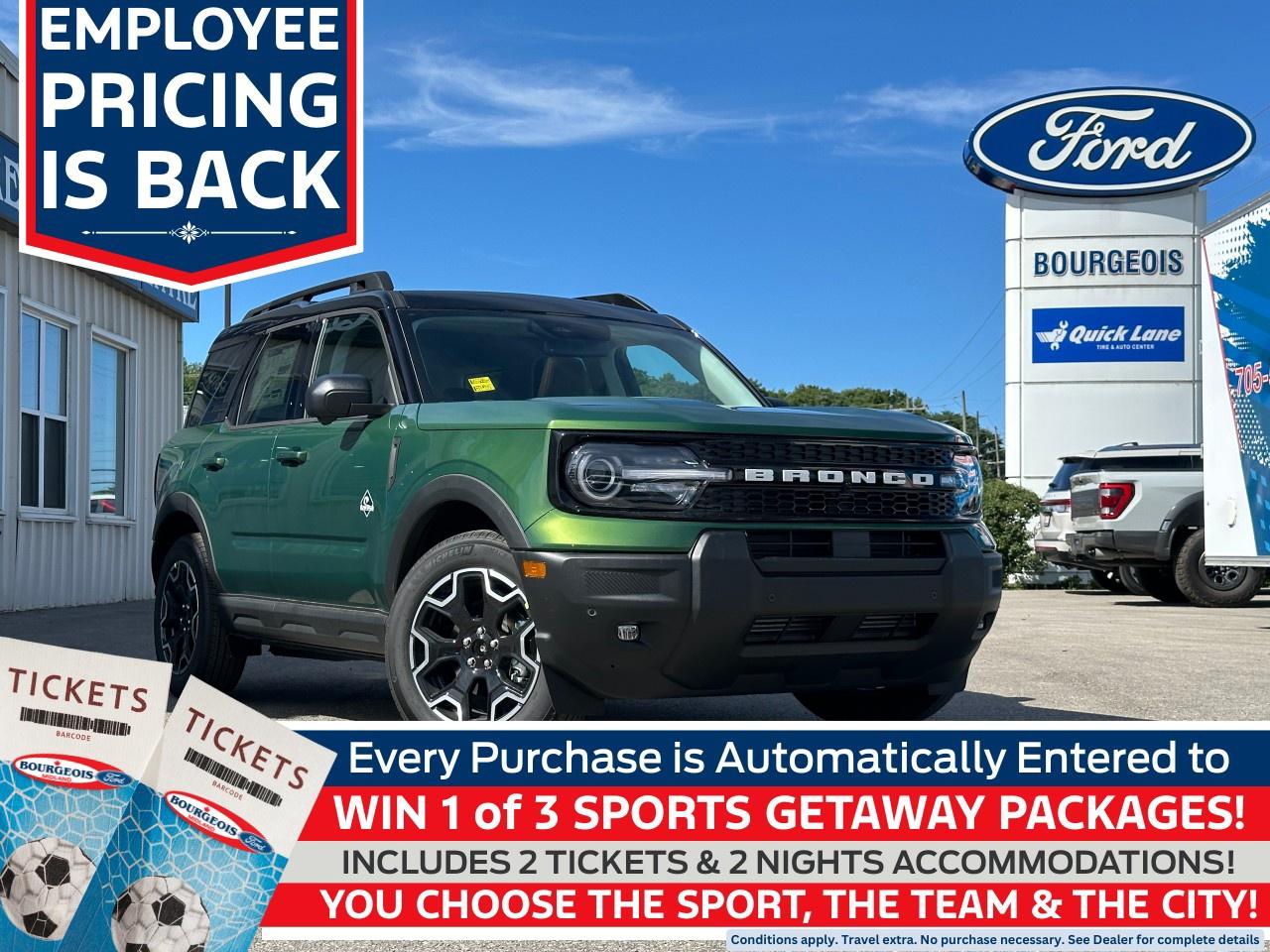 New 2025 Ford Bronco Sport Outer Banks 4X4 for sale in Midland, ON
