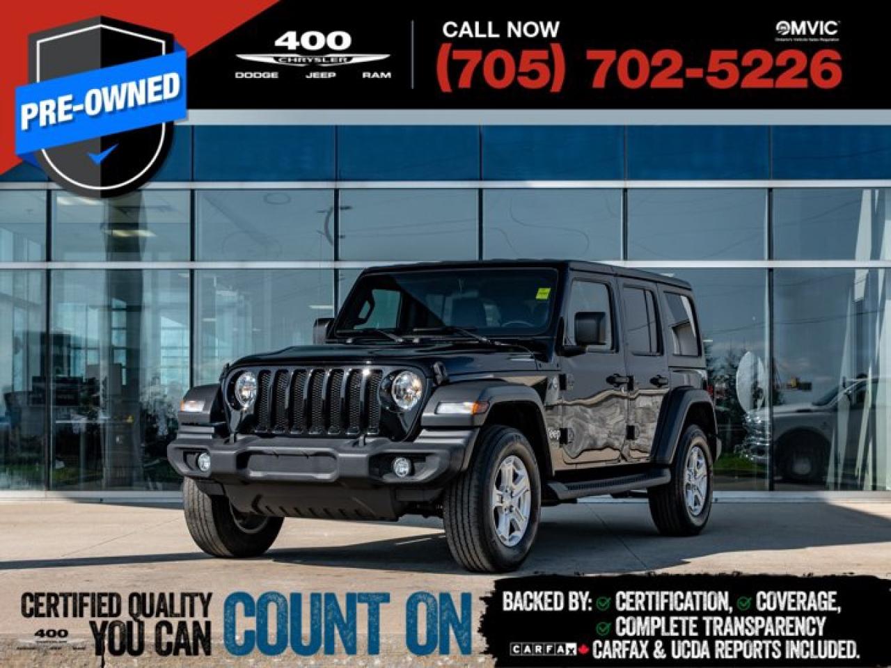 Used 2019 Jeep Wrangler UNLIMITED SPORT for sale in Innisfil, ON