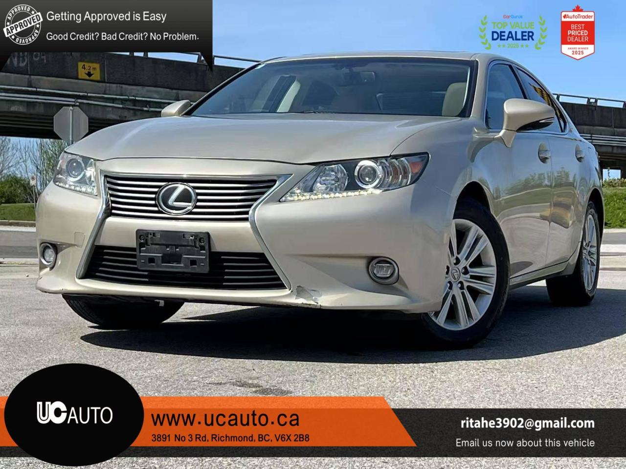 Used 2014 Lexus ES 350 CLEAN TITLE/ BACKUP CAMERA/ COOL SEATS for sale in Richmond, BC
