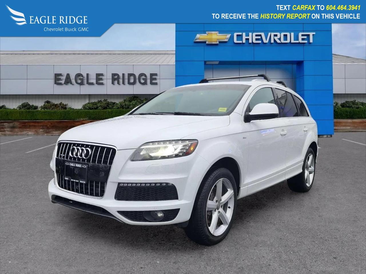 Used 2013 Audi Q7 3.0T Premium Steering wheel mounted audio controls, Variably intermittent wipers for sale in Coquitlam, BC