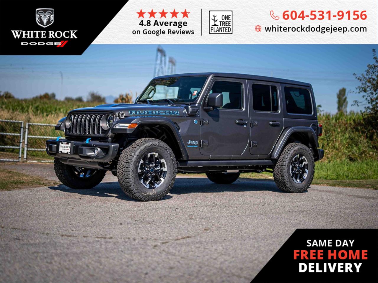 New 2025 Jeep Wrangler 4xe RUBICON for sale in Surrey, BC