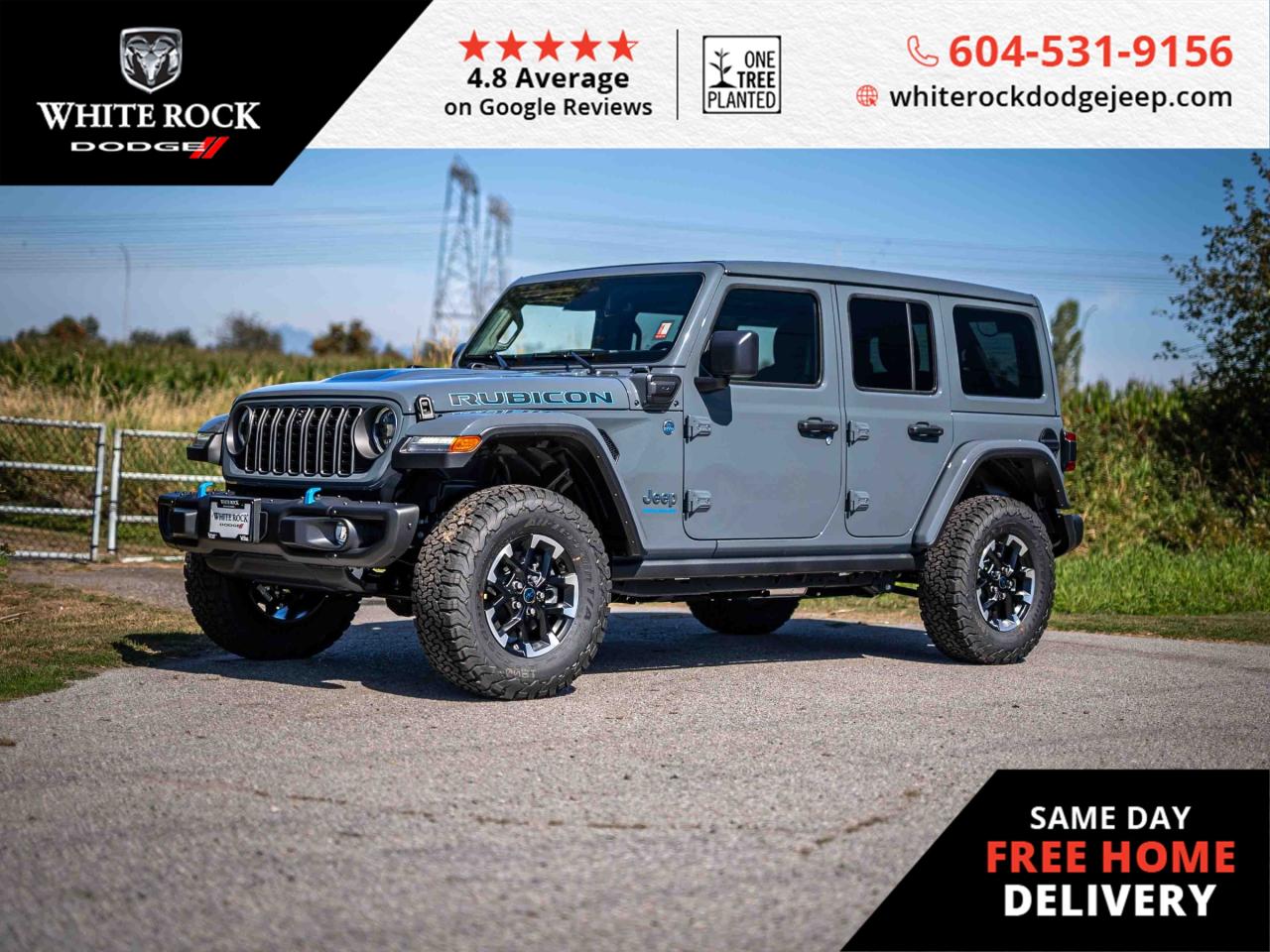 New 2025 Jeep Wrangler 4xe RUBICON for sale in Surrey, BC