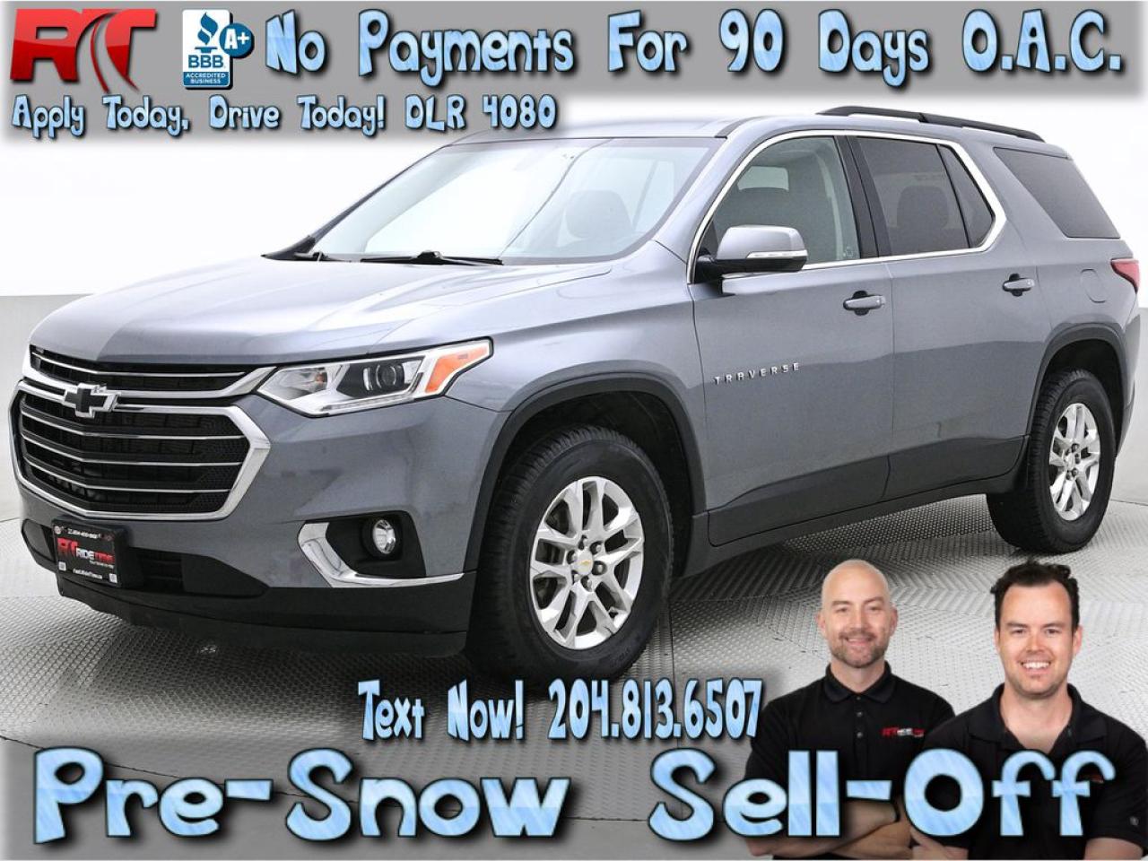 Used 2020 Chevrolet Traverse LT Cloth for sale in Winnipeg, MB