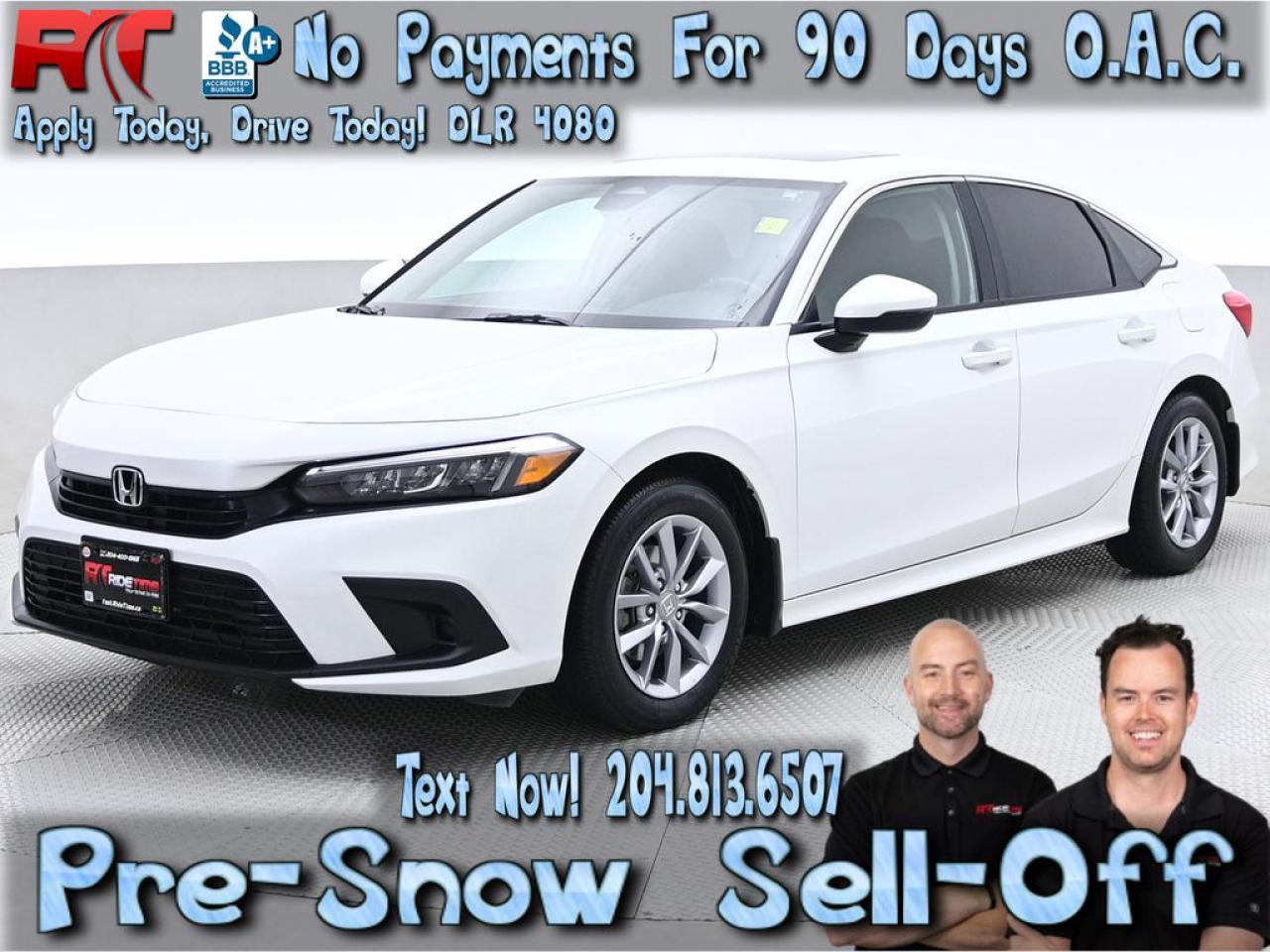 Used 2022 Honda Civic Sedan EX for sale in Winnipeg, MB