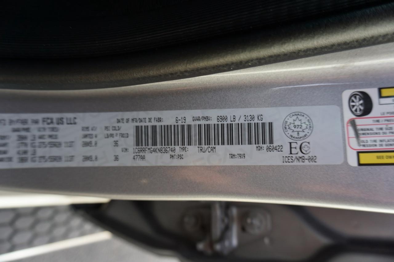 2019 RAM 1500 BIG HORN 4WD CERTIFIED *ACCIDENT FREE* NAV CAMERA BLUETOOTH CRUISE ALLOYS - Photo #47