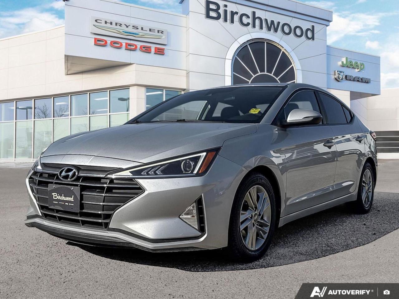 No Reported Accidents!
Discover the perfect blend of style and functionality with this 2020 Hyundai Elantra Preferred Sun & Safety. With only 100,611 km on the odometer, this sedan offers exceptional value for a used vehicle.

Key Features:
- No reported accidents, ensuring peace of mind
- Sun and Safety package for enhanced comfort and protection
- Apple CarPlay and Android Auto integration
- Heated front seats and steering wheel for chilly mornings
- Blind Spot Collision Warning for safer lane changes
- Forward Collision-Avoidance Assist to help prevent accidents
- Power sunroof for an open-air driving experience
- Proximity keyless entry with push-button ignition

Experience the Hyundai difference today! Visit Birchwood Chrysler Dodge Jeep Ram to take this Elantra for a test drive. Our friendly staff is ready to answer your questions and help you explore financing options. Dont miss out on this opportunity  contact us now to schedule your appointment!
With us, Experience is Everything. Complete as much or as little of your purchase online as you like. All pricing is what you see is what you pay. No hidden fees. On our website you can choose payment options and terms knowing these are transparent and accurate.

Start your purchase online to build your exact pricing to your specifics like how much money down, vehicle trade and any accessories or added optional protection that suits your needs.

Any questions let us know by calling (204) 774-4444, wed love to send you a video to clarify any questions about a vehicle!

Visit us in store at 90-3965 Portage Ave in the Birchwood Autopark.

Dealer permit #5686
Dealer permit #5686