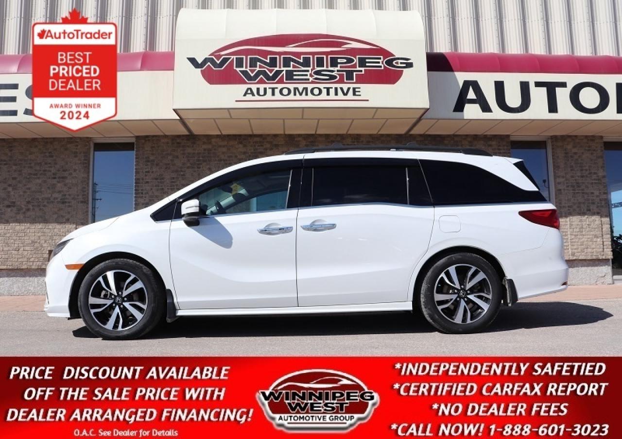 Used 2020 Honda Odyssey TOURING, LOADED LEATHER, ROOF, HTD SEATS & MORE! for sale in Headingley, MB