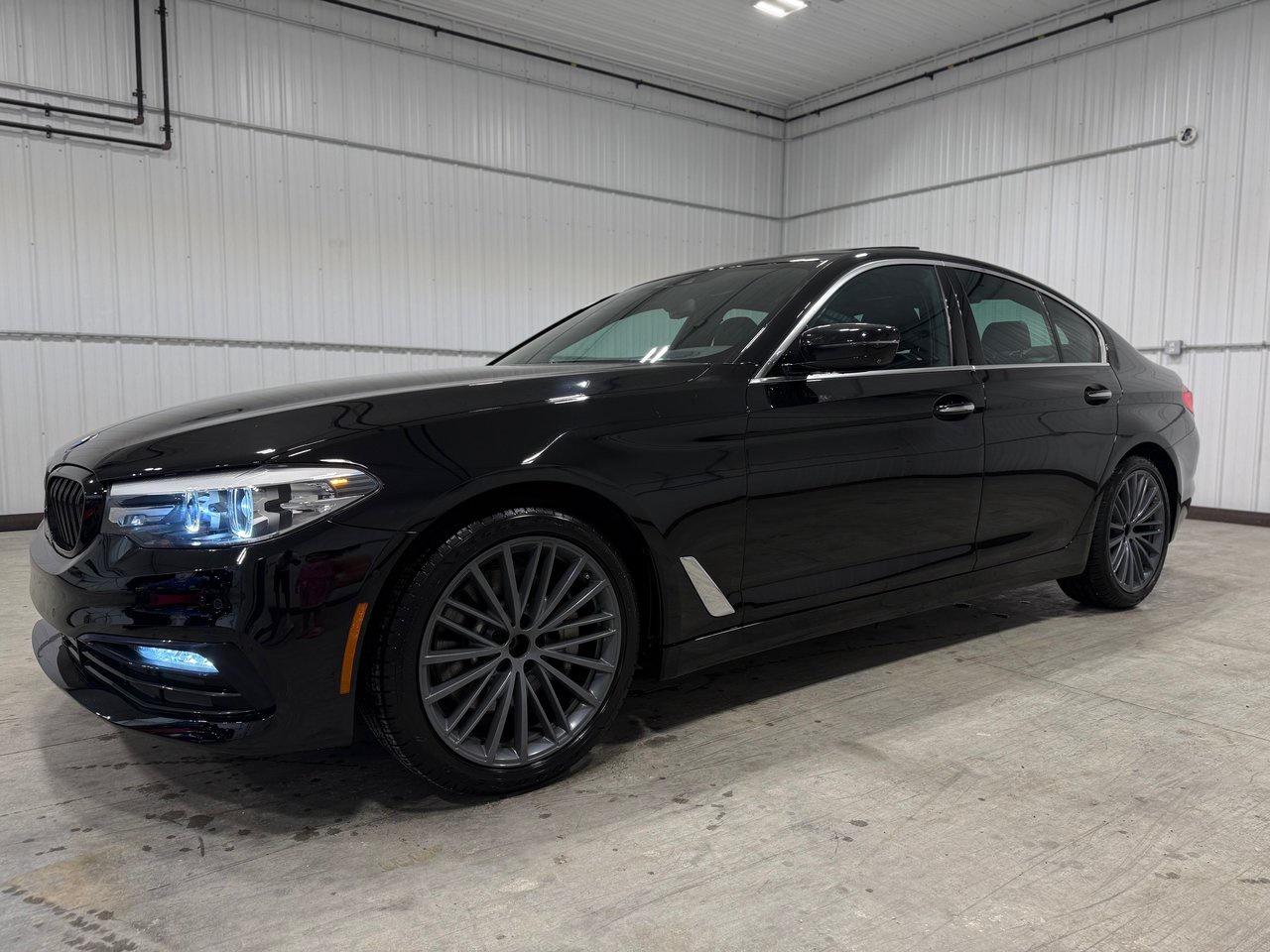 <p>AMERIKAL AUTO  3160 WILKES AVENUE, WINNIPEG MANITOBA.</p><p>ALL PREMIUM PRE-OWNED VEHICLES.</p><p>PLEASE CALL THE NUMBER OR TEXT <a href=tel:2049905659>2049905659</a> PRIOR TO COMING IN.</p><p>BRAND NEW 4-SEASON TIRES!</p><p>FRESH FULL SYNTHETIC OIL CHANGE.</p><p>ACCIDENT FREE</p><p>2018 BMW 540XI XDRIVE SPORT LINE ALL-WHEEL DRIVE FULLY LOADED 3.0L 6 CYLINDER 5 passenger with 89,000KMS, automatic transmission, keyless entry, PUSH TO START, HEATED LEATHER SEATING FRONT AND BACK, HEATED STEERING WHEEL, PANORAMIC SUNROOF, 360 BIRDS EYE VIEW CAMERA, BACK UP CAMERA, FRONT AND REAR PARK SENSORS, GPS/NAVIGATION, MANY DIFFERENT DRIVE-ABILITY OPTIONS, traction control, cruise control, power locks, power steering, power windows, AM/FM/CD/MP3/AUX/USB/BLUETOOTH player, CLEAN TITLE, COMES SAFETIED, AND READY TO GO! We at AMERIKAL AUTO are professional, and we offer a no-pressure, hassle-free, and family-oriented environment. We are here to help you. Bank Financing Available! The price you see is the price you pay! Only $38,999+ taxes. Dealers permit #4780.</p><p>Every vehicle we have comes with a Manitoba Certified Safety Inspection and a carproof/carfax history report.</p>
