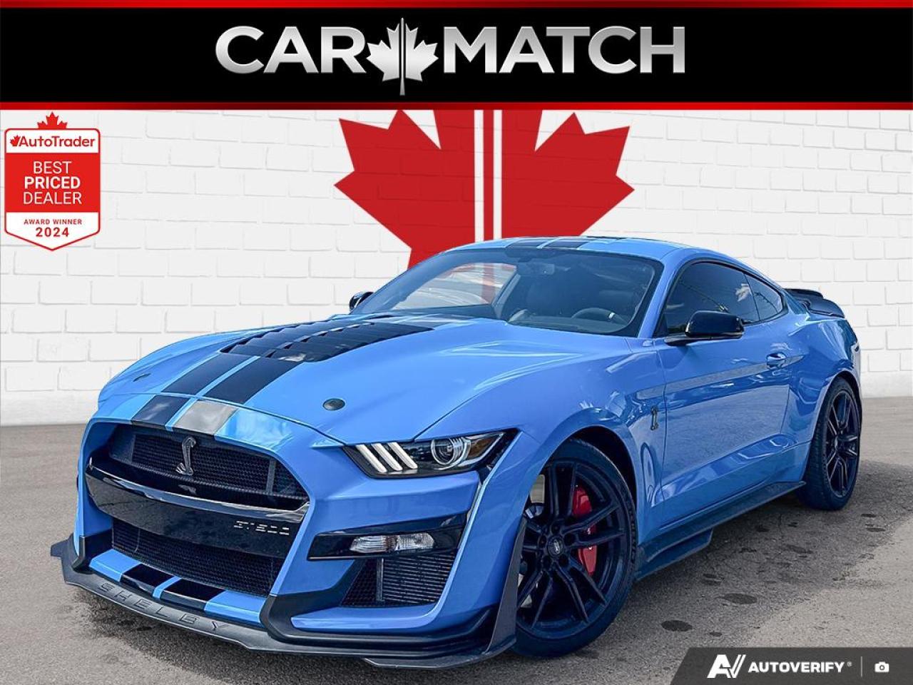 <p>ONE OWNER *** NO ACCIDENTS *** SHELBY GT500 *** DISCONTINUED AFTER 2022 *** COLLECTORS CAR *** 5.2L V8 SUPERCHARGED *** MAGNERIDE SUSPENSION *** RECARO SEATS *** NAVIGATION *** ACTIVE EXHAUST *** HEATED/COOLED SEATS *** REVERSE CAMERA *** REMOTE START *** BLIND SPOT MONITOR *** KEYLESS START/ENTRY *** AUTO *** AC *** POWER GROUP *** BLUETOOTH *** ALLOY WHEELS *** ONLY 4,300KM *** VEHICLE COMES CERTIFIED *** NO HIDDEN FEES *** WE DEAL WITH ALL THE MAJOR BANKS JUST LIKE THE FRANCHISE DEALERS *** WORTH THE DRIVE TO CAMBRIDGE ****</p><p><br />HOURS : MONDAY TO THURSDAY 11 AM TO 7 PM FRIDAY 11 AM TO 6 PM SATURDAY 10 AM TO 5 PM<br /><br /><br />ADDRESS : 6 JAFFRAY ST CAMBRIDGE ONTARIO</p>