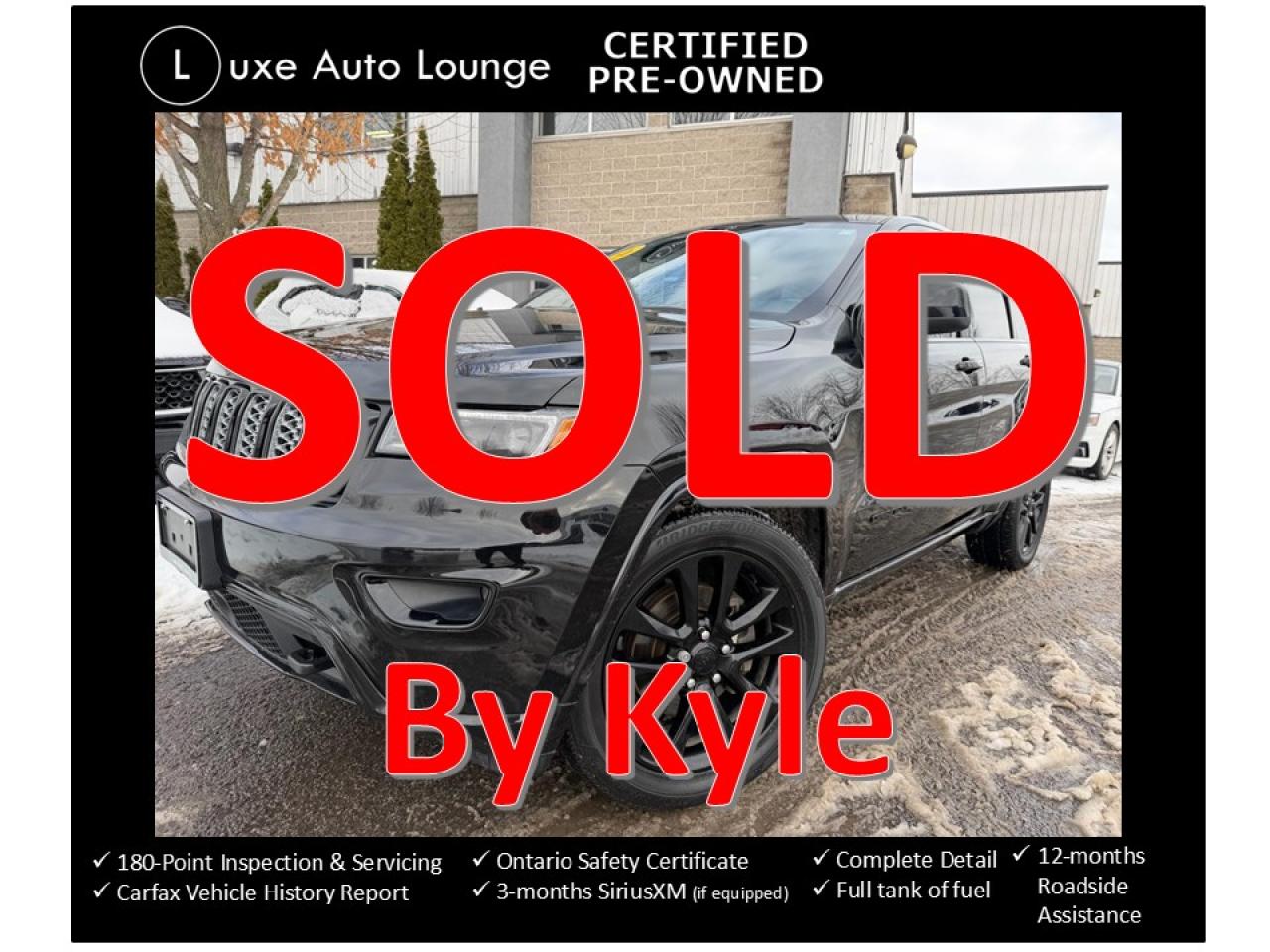 2020 Jeep Grand Cherokee Altitude - LOW KM, SUNROOF, TOW PKG, ALPINE AUDIO!